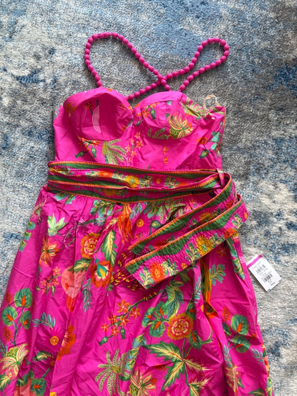 Farm Rio fruit Garden Midi Dress Size M - Picture 3 of 6